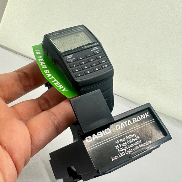 Casio Men Calculator Watch
Rubber Plastic 
Black 
Data bank - Picture 13 of 13